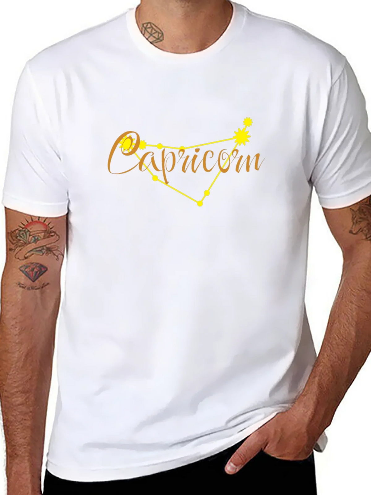 Capricorn Zodiac Constellation Graphic Tee product image 7