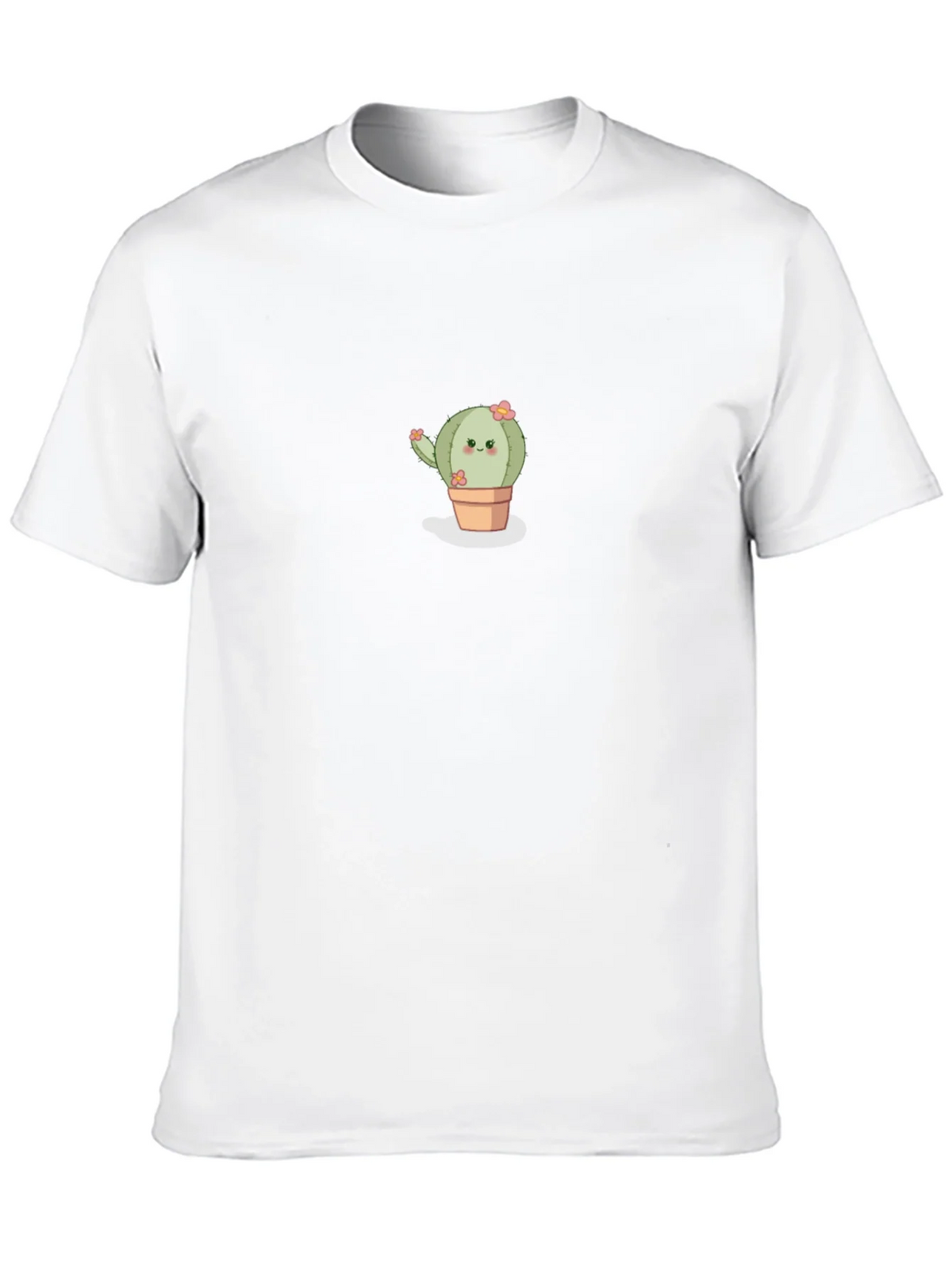 Cute Cactus Graphic Tee - Black Crew Neck T-Shirt product image 9