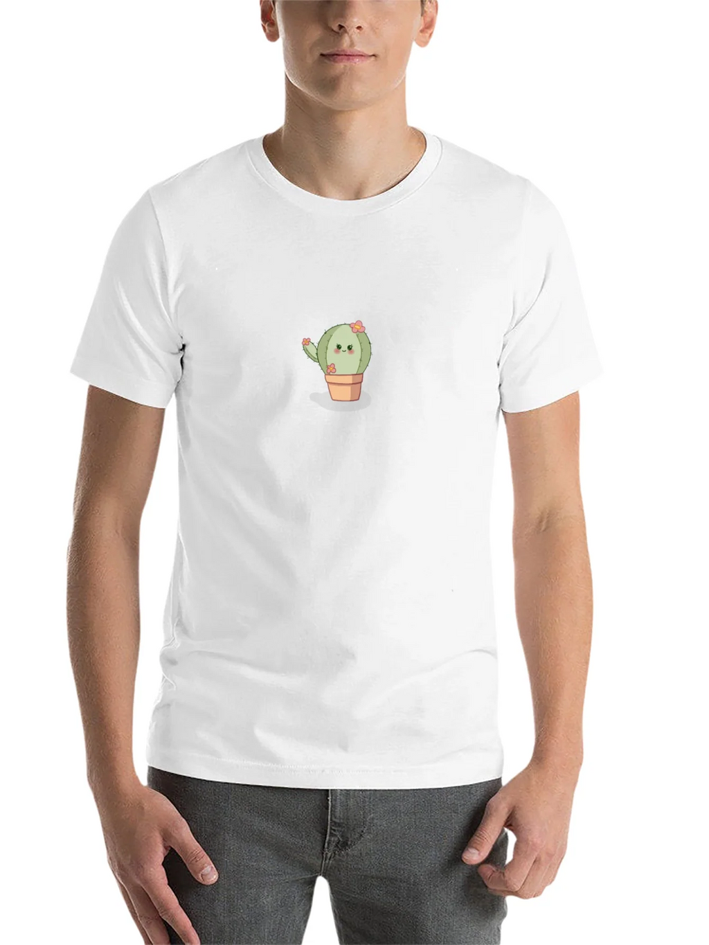 Cute Cactus Graphic Tee - Black Crew Neck T-Shirt product image 10