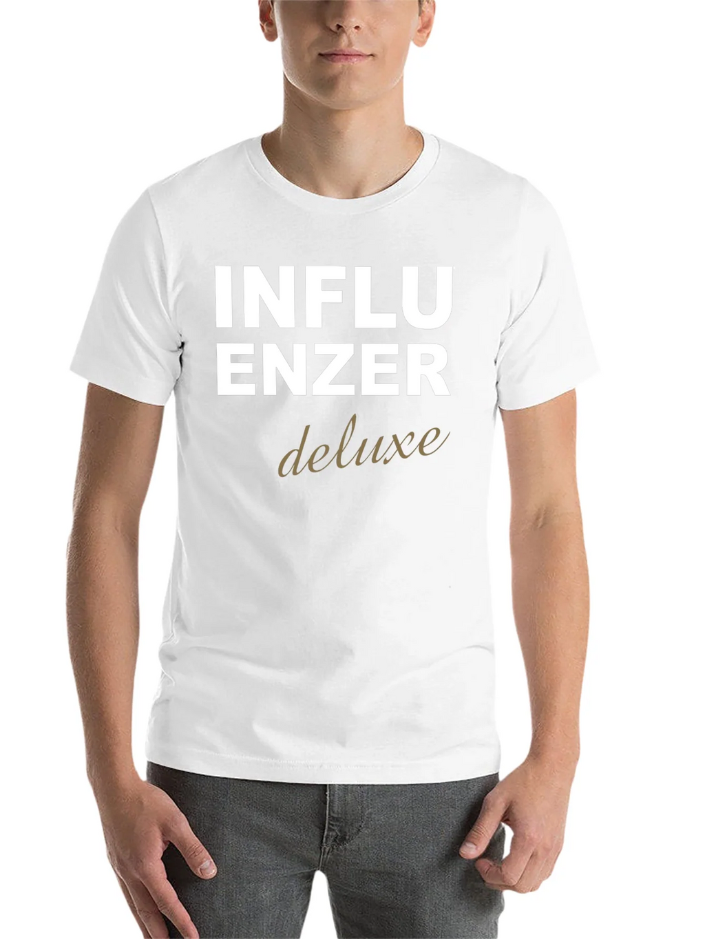 Influencer Deluxe Graphic Tee - Black Cotton T-Shirt product image 10