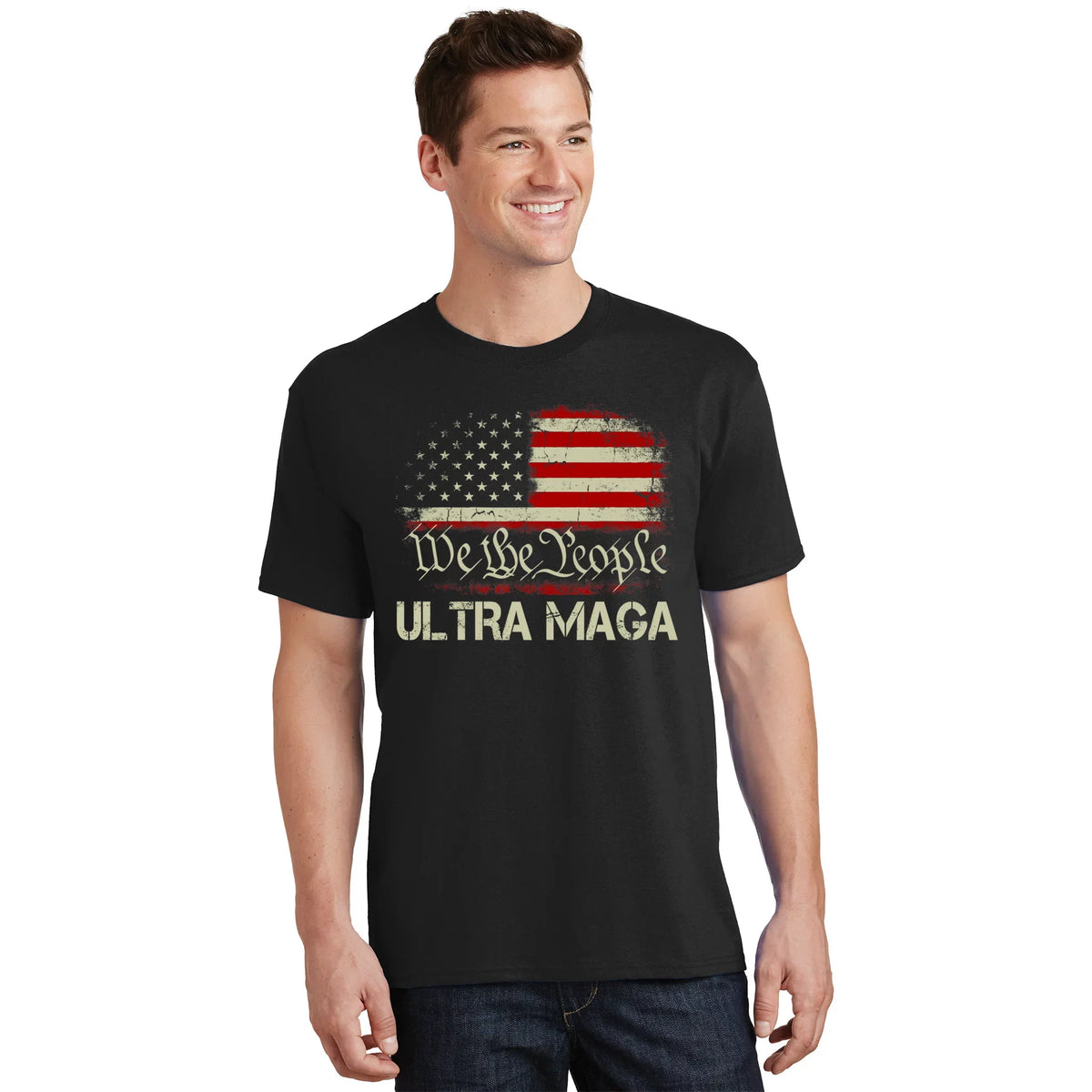 We The People Ultra MAGA Shirt Funny Anti Biden US Flag Pro product image 1