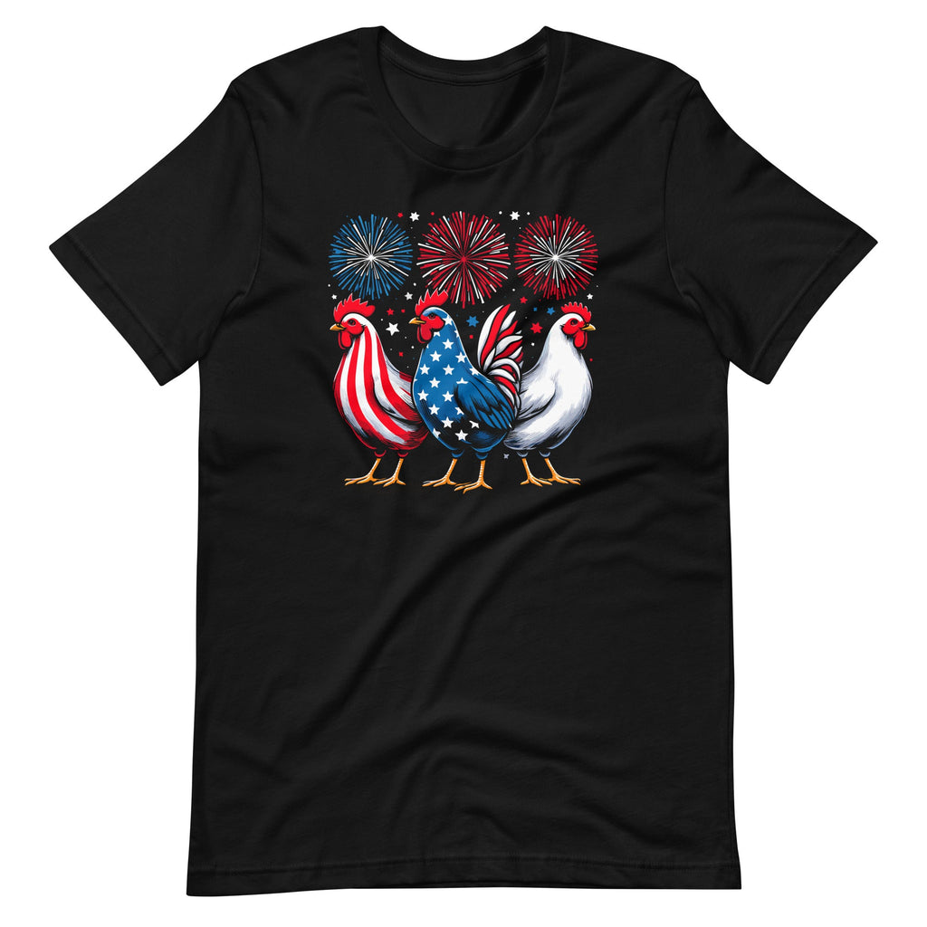 Patriotic Firework Red White Blue Chicken USA Flag July 4th product image 2