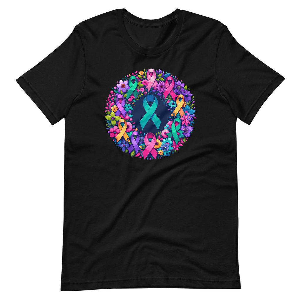 Cancer Awareness Multi-Color Ribbons Hope Wreath Unisex product image 2