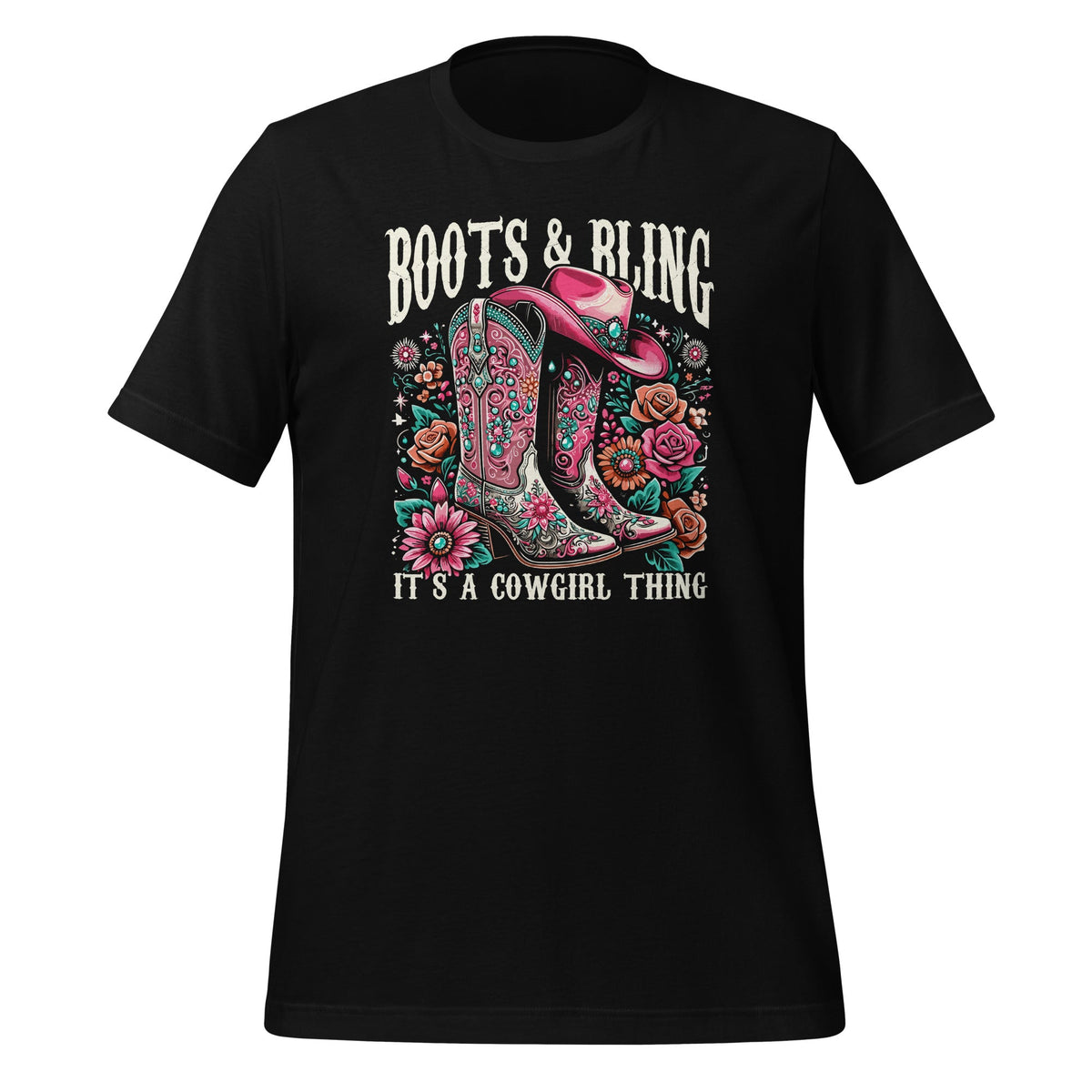Boots and Bling its a Cowgirl Thing Country Vintage Western product image 1