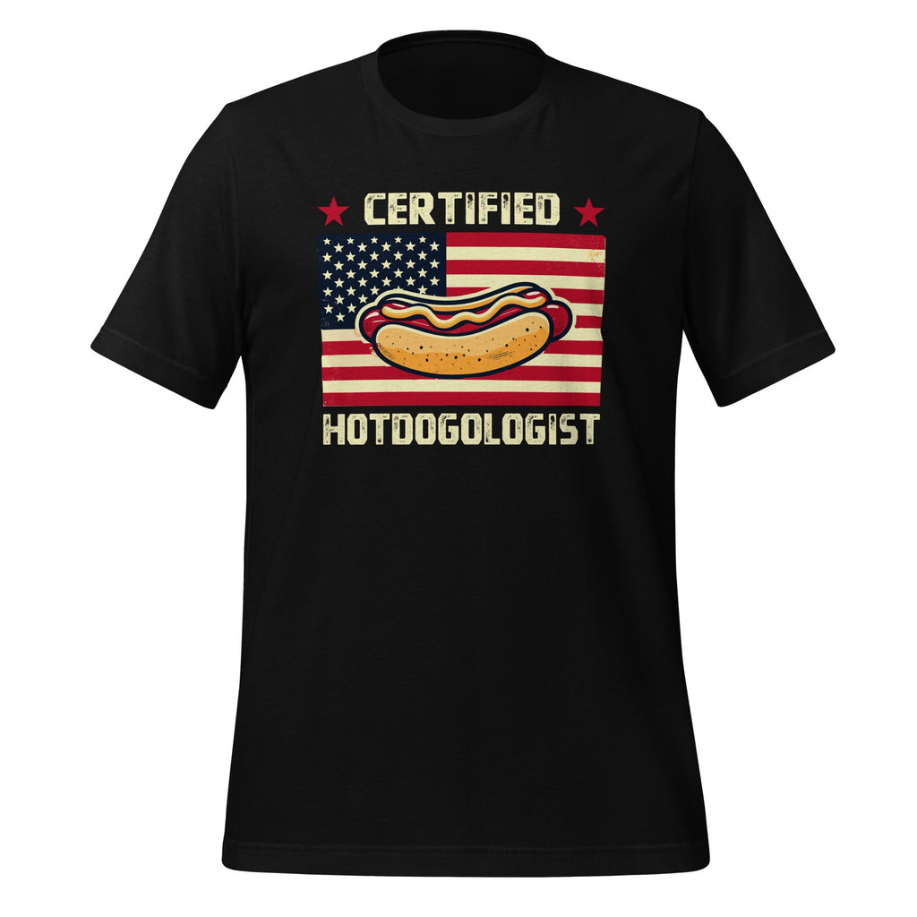 Certified Hotdogologist Wiener Hotdog Sausage USA Flag product image 1