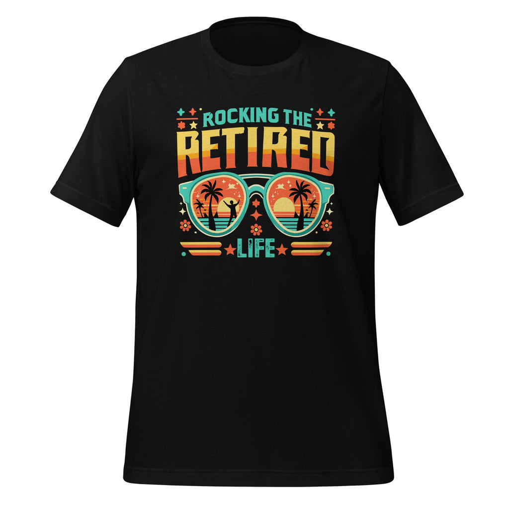 Rocking The Retired Life Funny Summer Retirement Retro product image 1