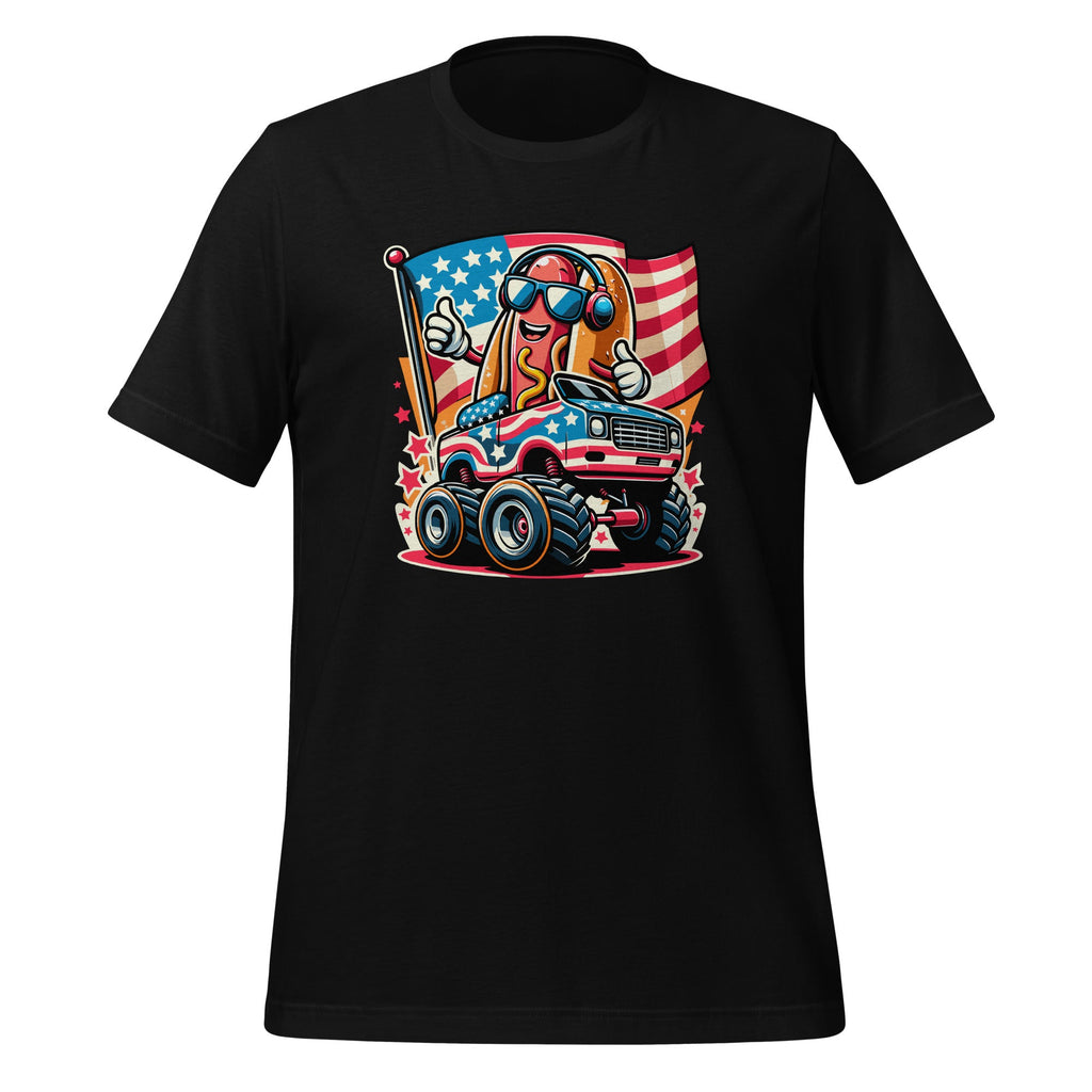 4th Of July Hotdog Sunglasses Monster Truck American Flag product image 1