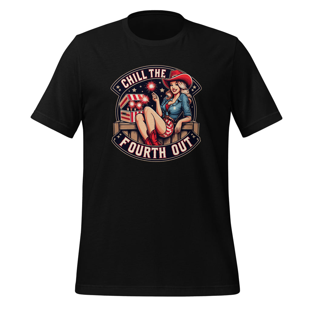 Chill The Fourth Out Cowgirl Happy 4th Of July Stars product image 1