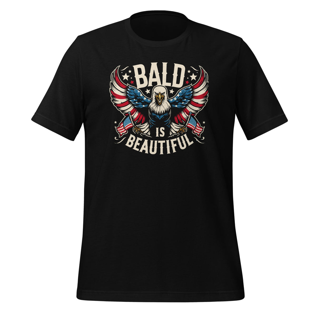 Bald Is Beautiful 4th of July Independence Day American product image 1