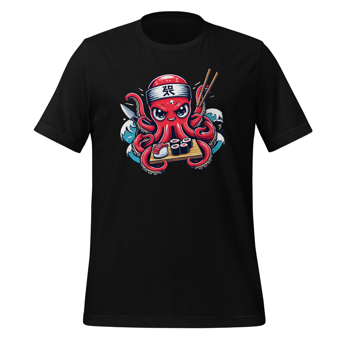 Japanese Sushi Chef Octopus Kraken Funny Anime Unisex product image 1