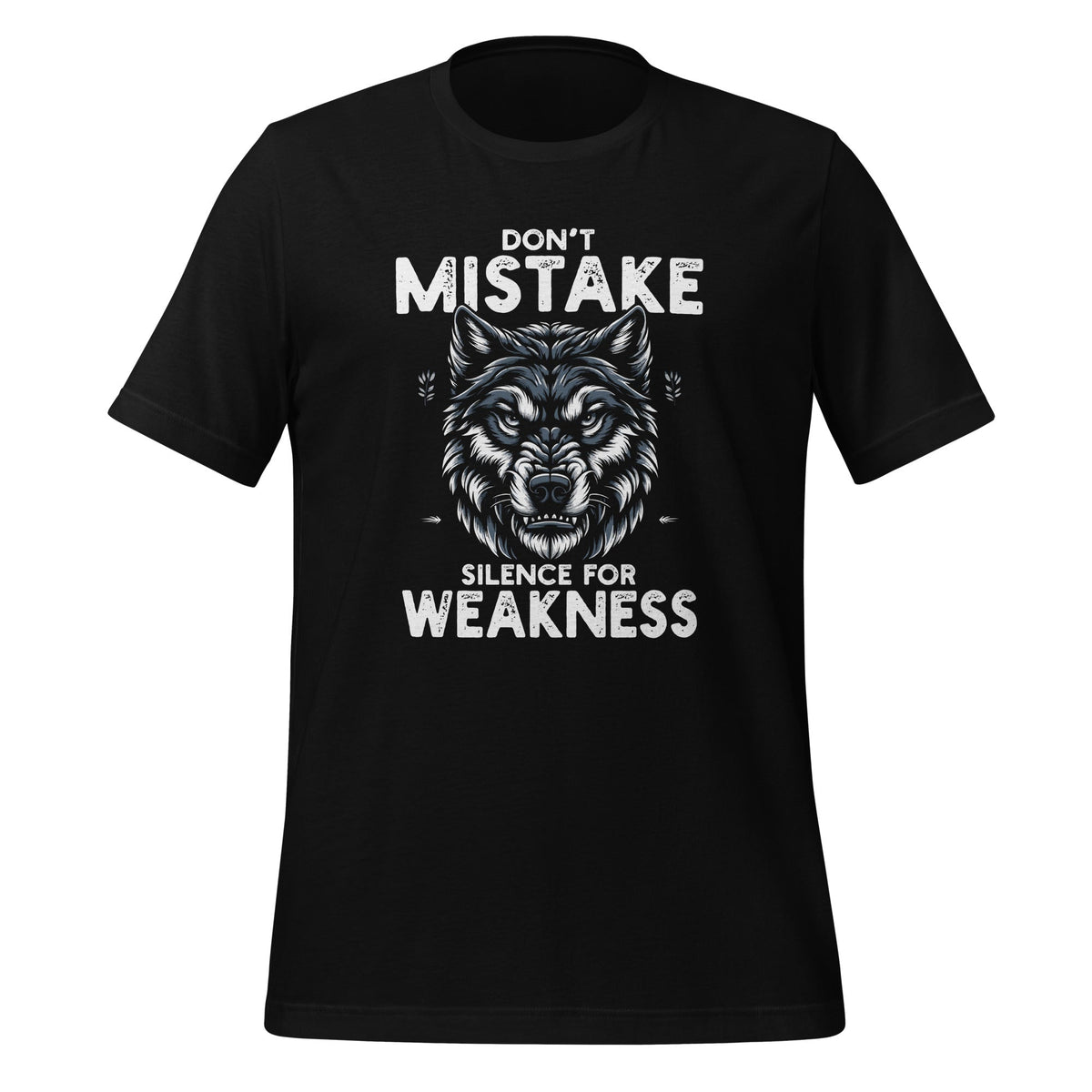 Don't Mistake Silence For Weakness Inspirational Wolf product image 1