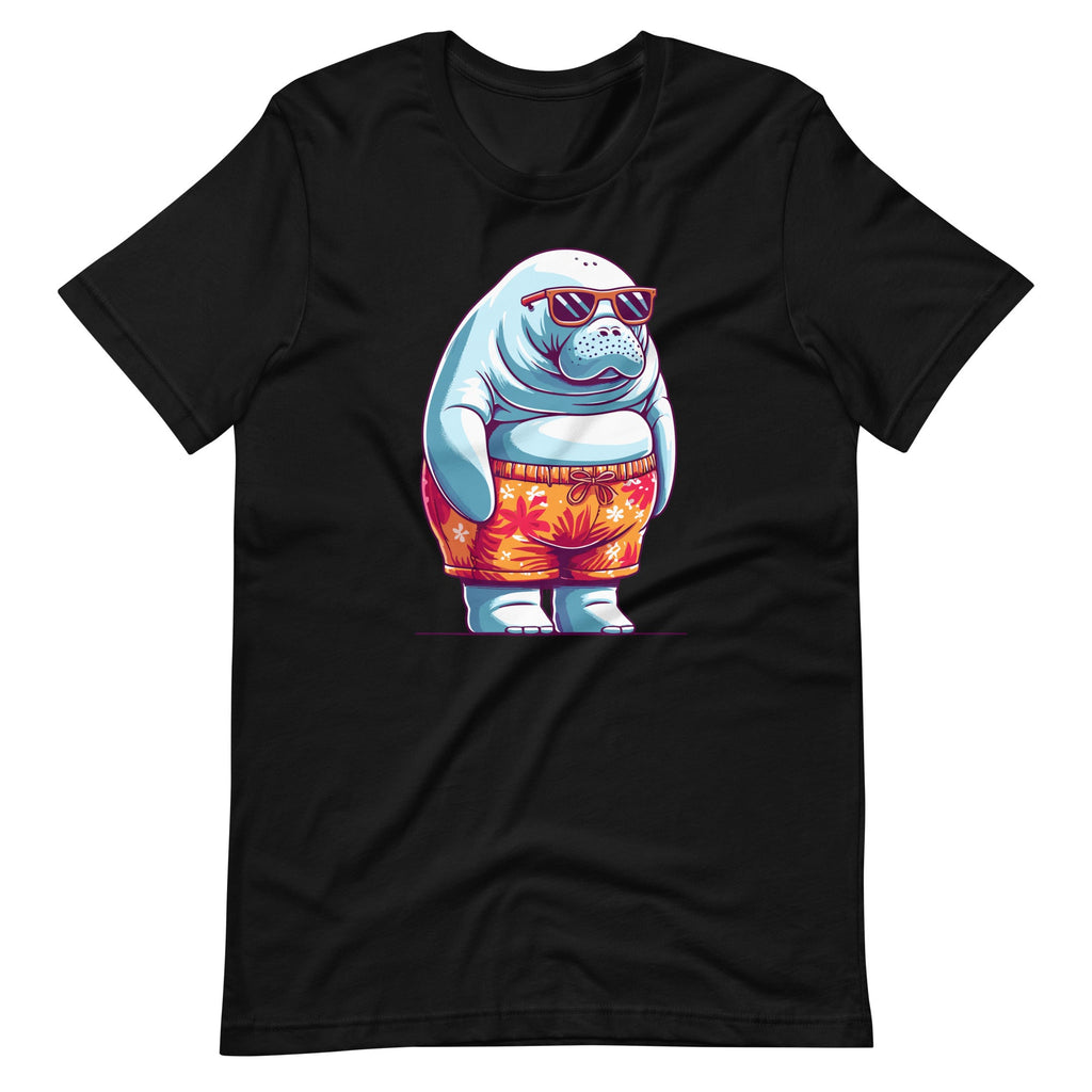 Plump Manatee With Funny Swim Trunks Animal Art Unisex product image 2