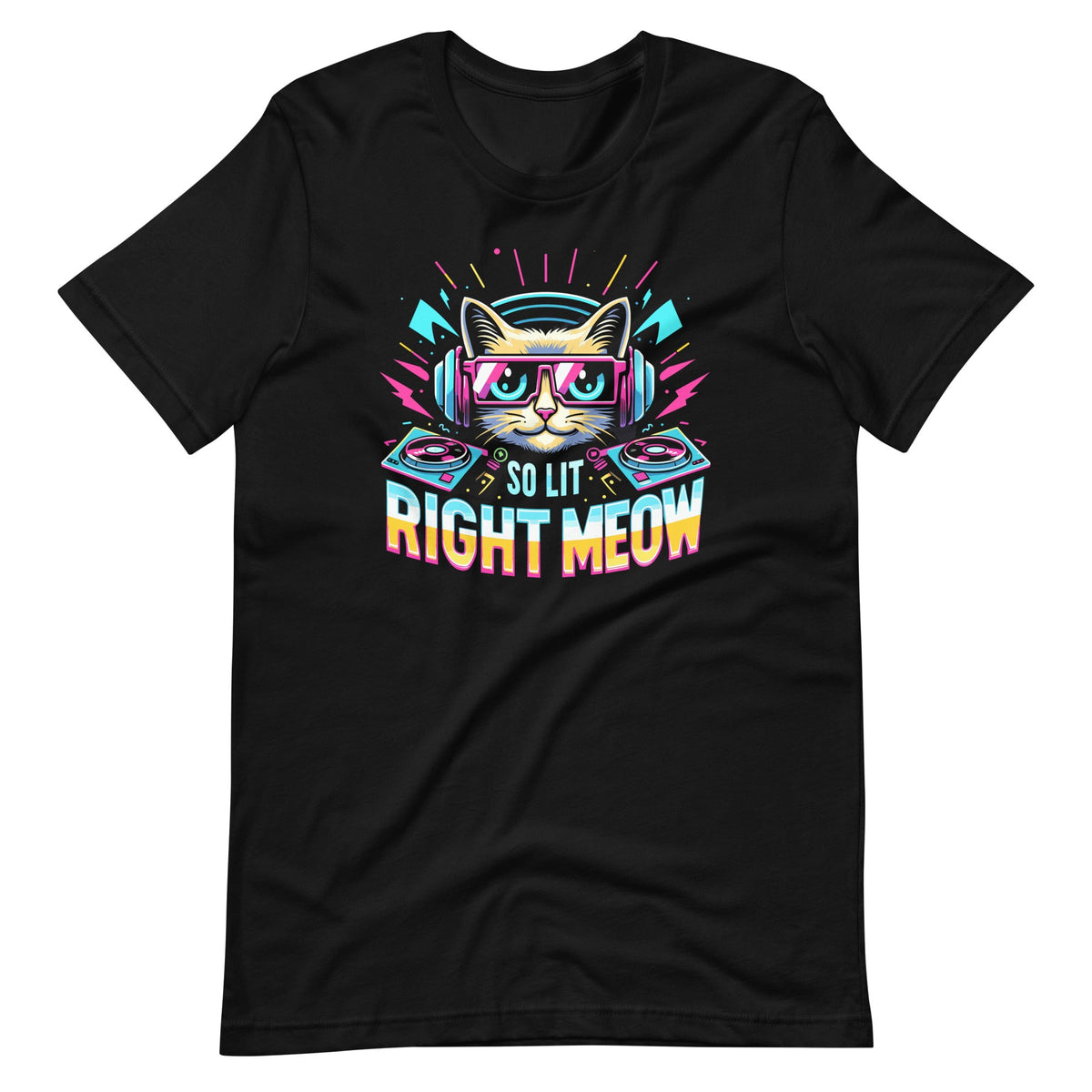DJ Cat So Lit Right Meow EDM Techno Rave Party Festival product image 2