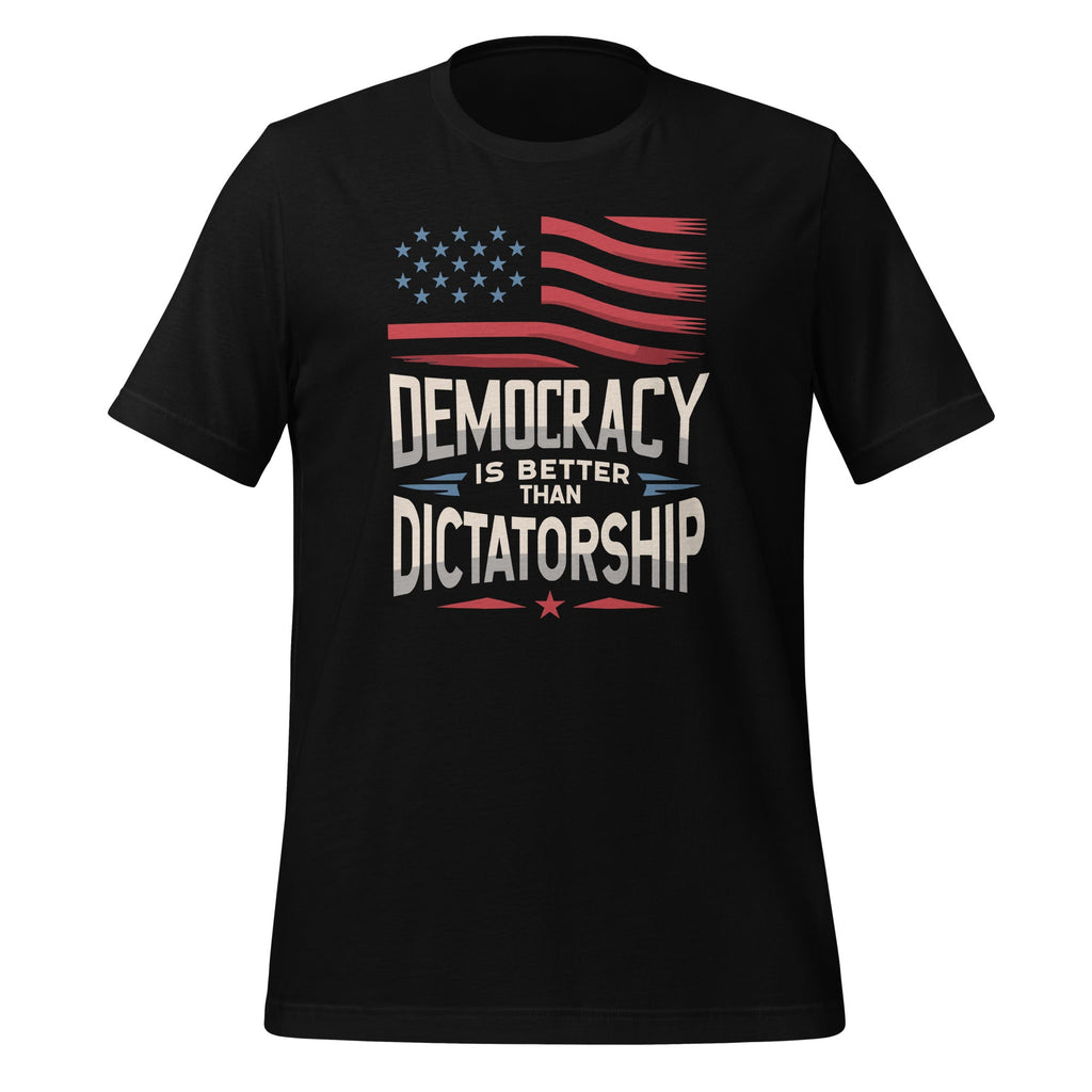 Democracy Is Better Than Dictatorship USA American Flag product image 1