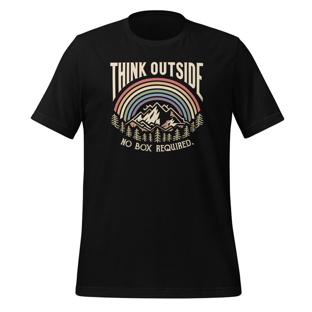 Think Outside No Box Required Funny Camping Hiking Nature product image 1