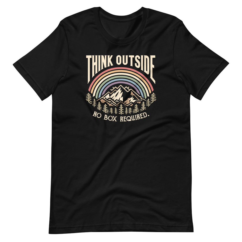 Think Outside No Box Required Funny Camping Hiking Nature product image 2