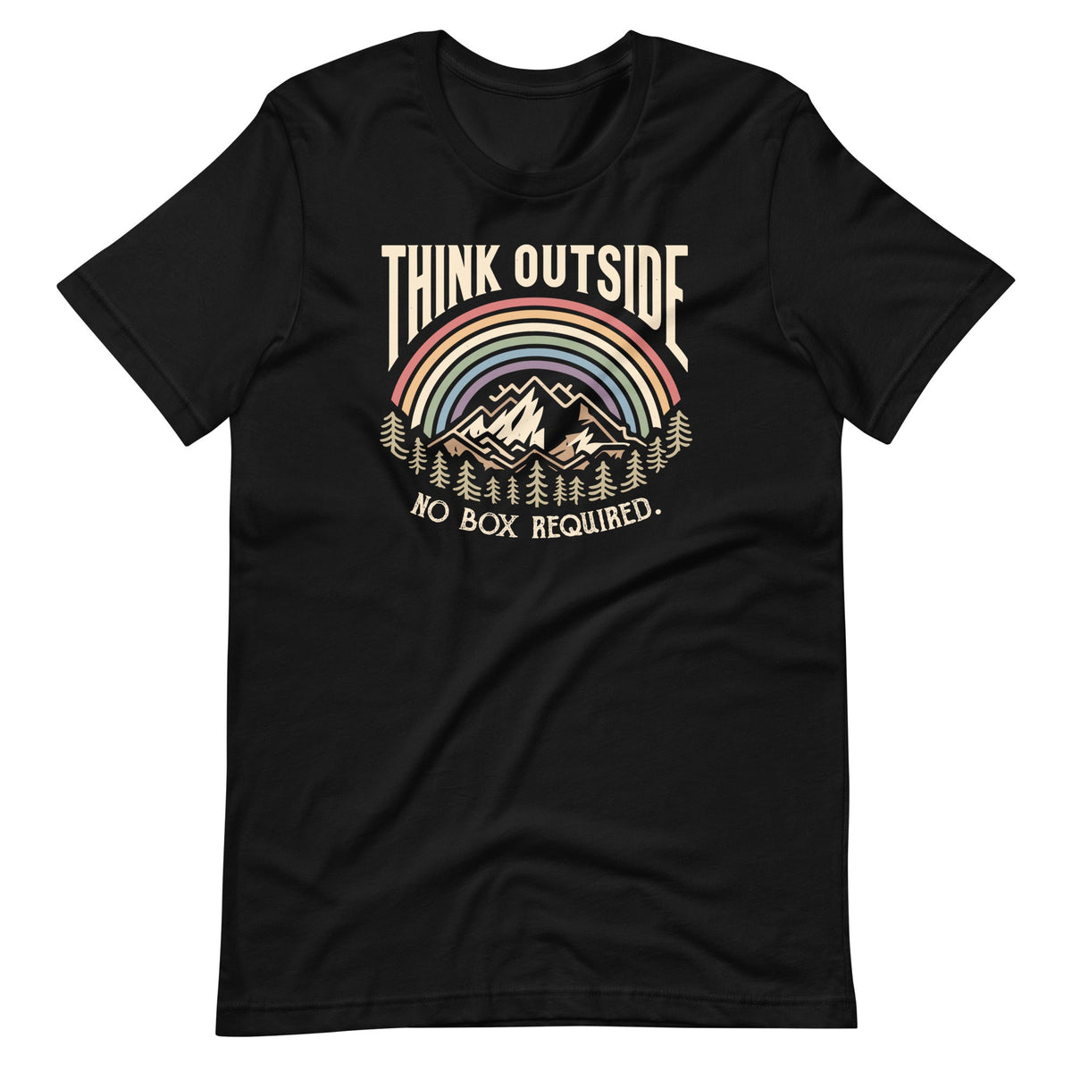 Think Outside No Box Required Funny Camping Hiking Nature product image 2