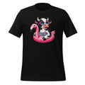Funny Pool Party Cow Flamingo Float Summer Sunglasses product image 1