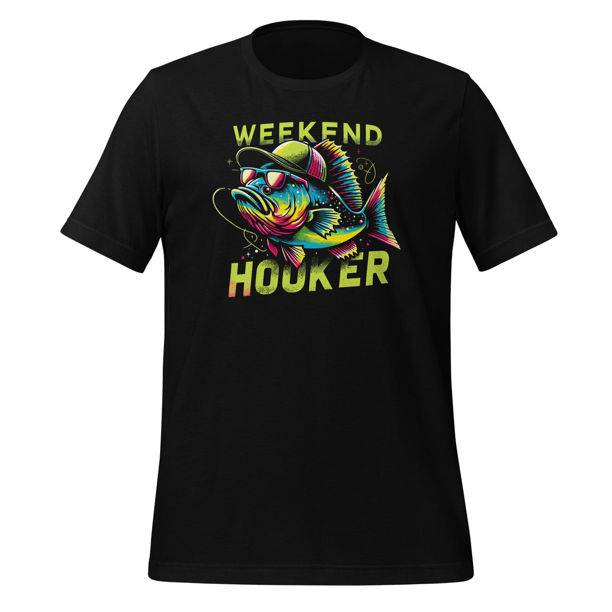 Weekend Hooker Colorful Fish Funny Bashing Fishing Art product image 1