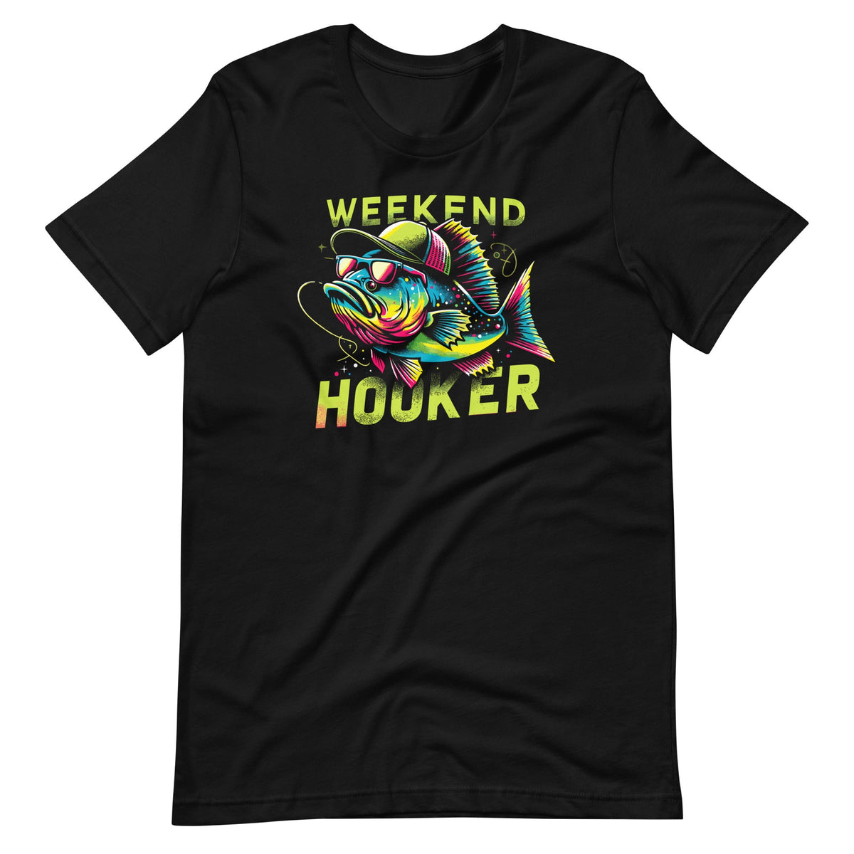 Weekend Hooker Colorful Fish Funny Bashing Fishing Art product image 2