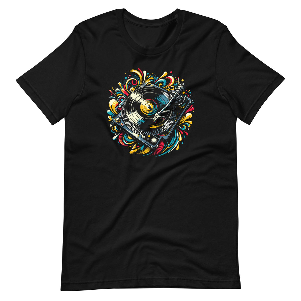 Turntable Graffiti Music Artwork Urban Vibes Unisex T-Shirt product image 2
