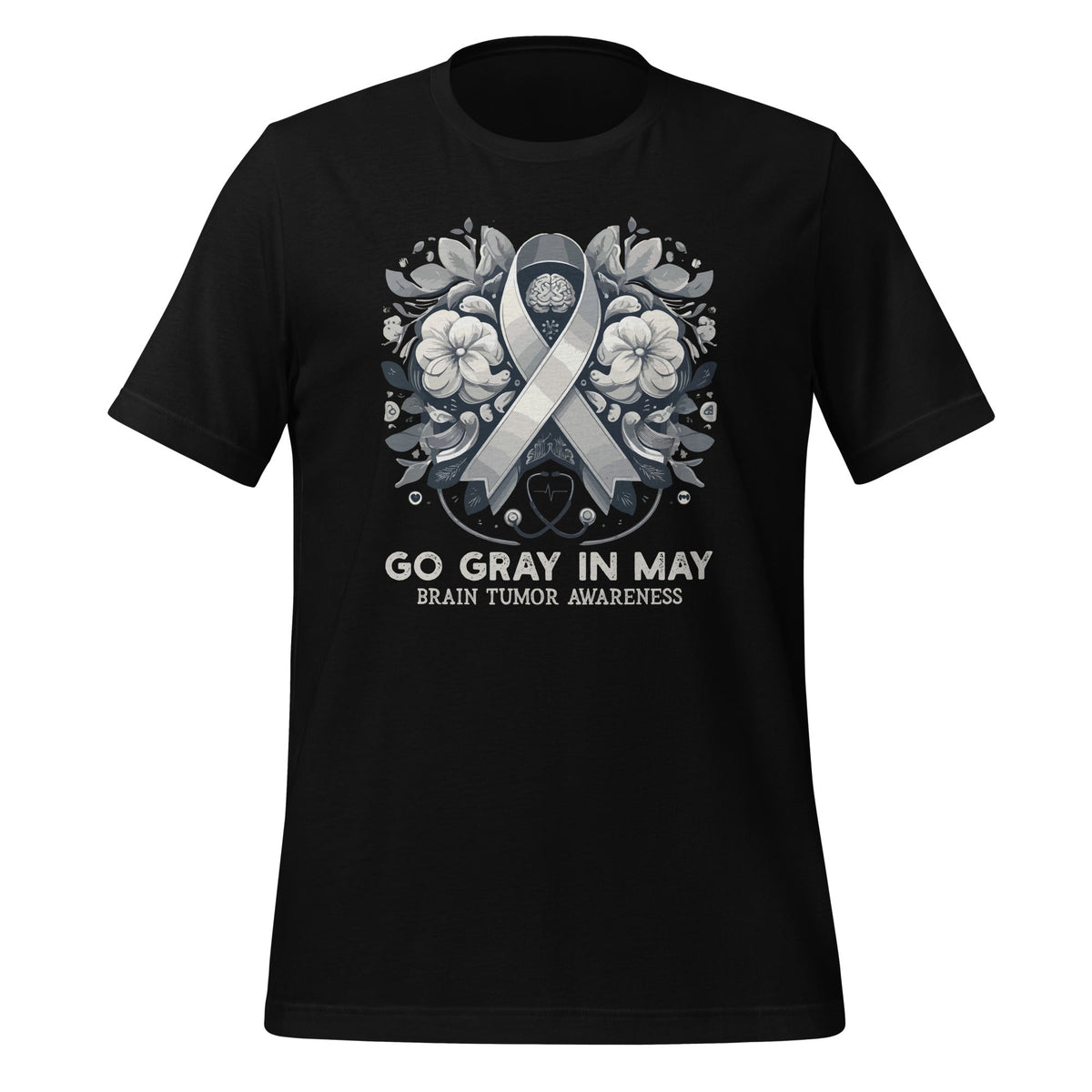 Go Gray In May Brain Tumor Cancer Awareness Day Grey Ribbon product image 1