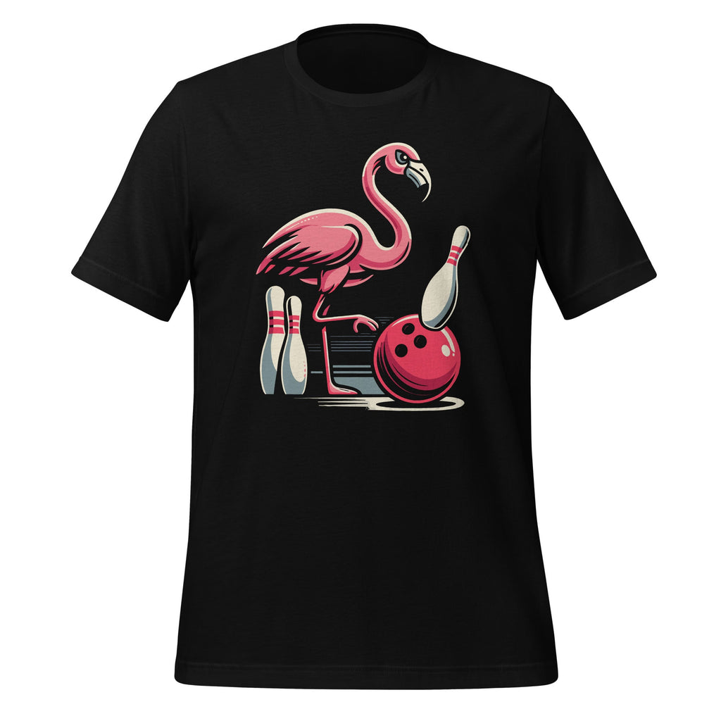 Funny Bird Flamingo Bowling Pin Bowl Bowler Players Unisex product image 1