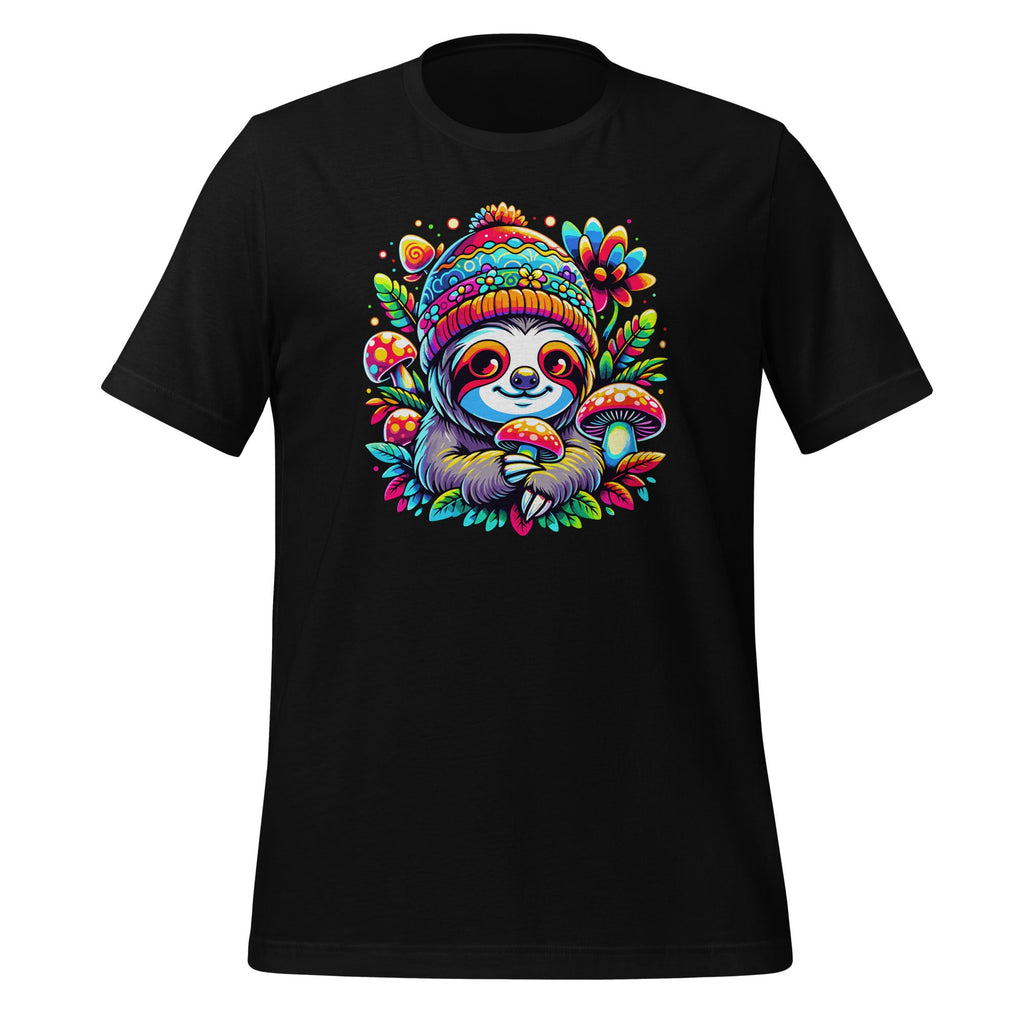 Trippy Sloth DJ Psychedelic EDM Mushroom Colorful Unisex product image 1