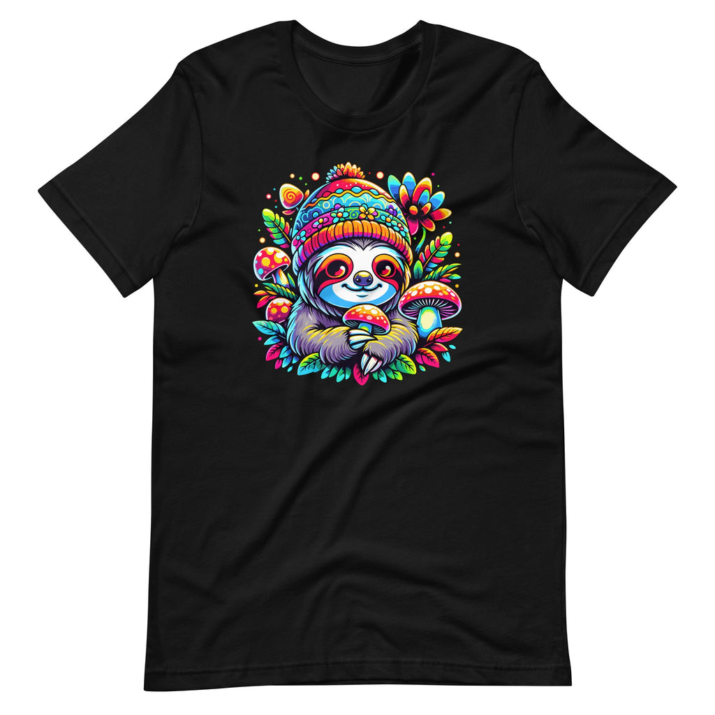 Trippy Sloth DJ Psychedelic EDM Mushroom Colorful Unisex product image 2