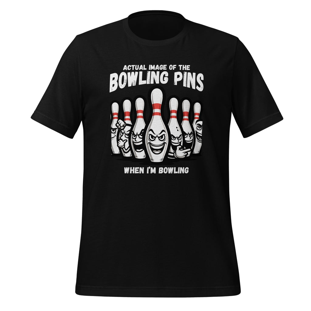 Seven Ten Pin Laughing Mocking Funny Bowling Pins Unisex product image 1