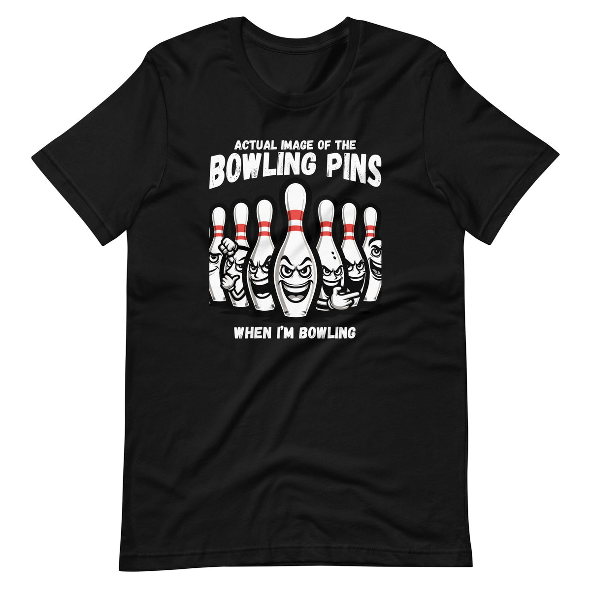 Seven Ten Pin Laughing Mocking Funny Bowling Pins Unisex product image 2
