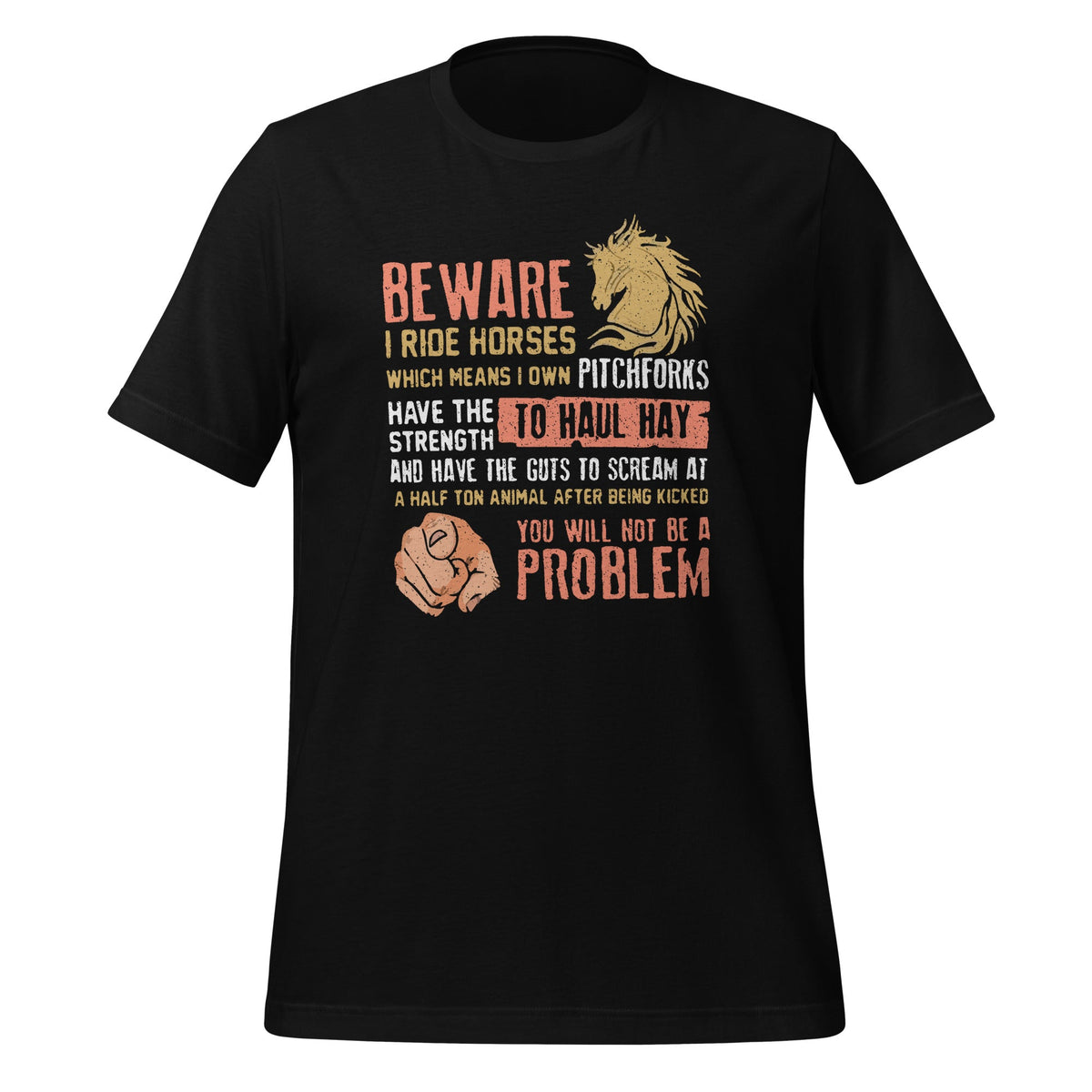 Beware I Ride Horses Which Means I Own Funny Horse Lover product image 1