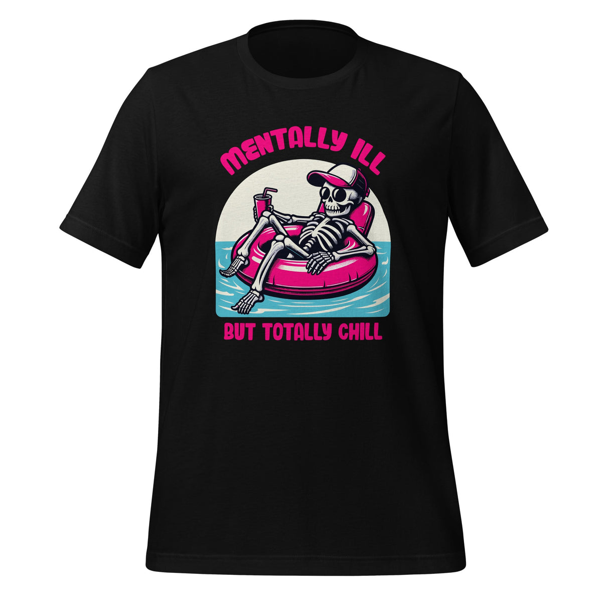 Mentally Ill But Totally Chill Funny Mental Health Skeleton product image 1