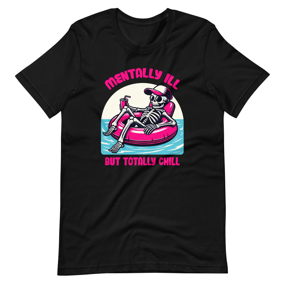 Mentally Ill But Totally Chill Funny Mental Health Skeleton product image 2