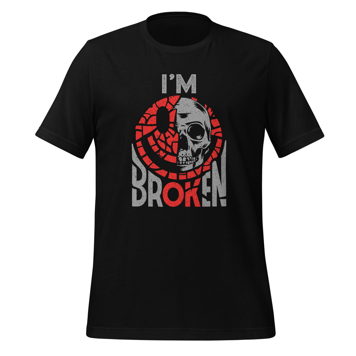 Confused Smile I'm Broken Invisible Illness I'm OK Unisex product image 1