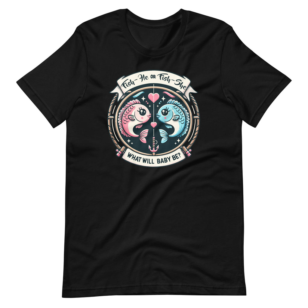 Fish He or She Gender Reveal Baby Shower Fishing Unisex product image 2