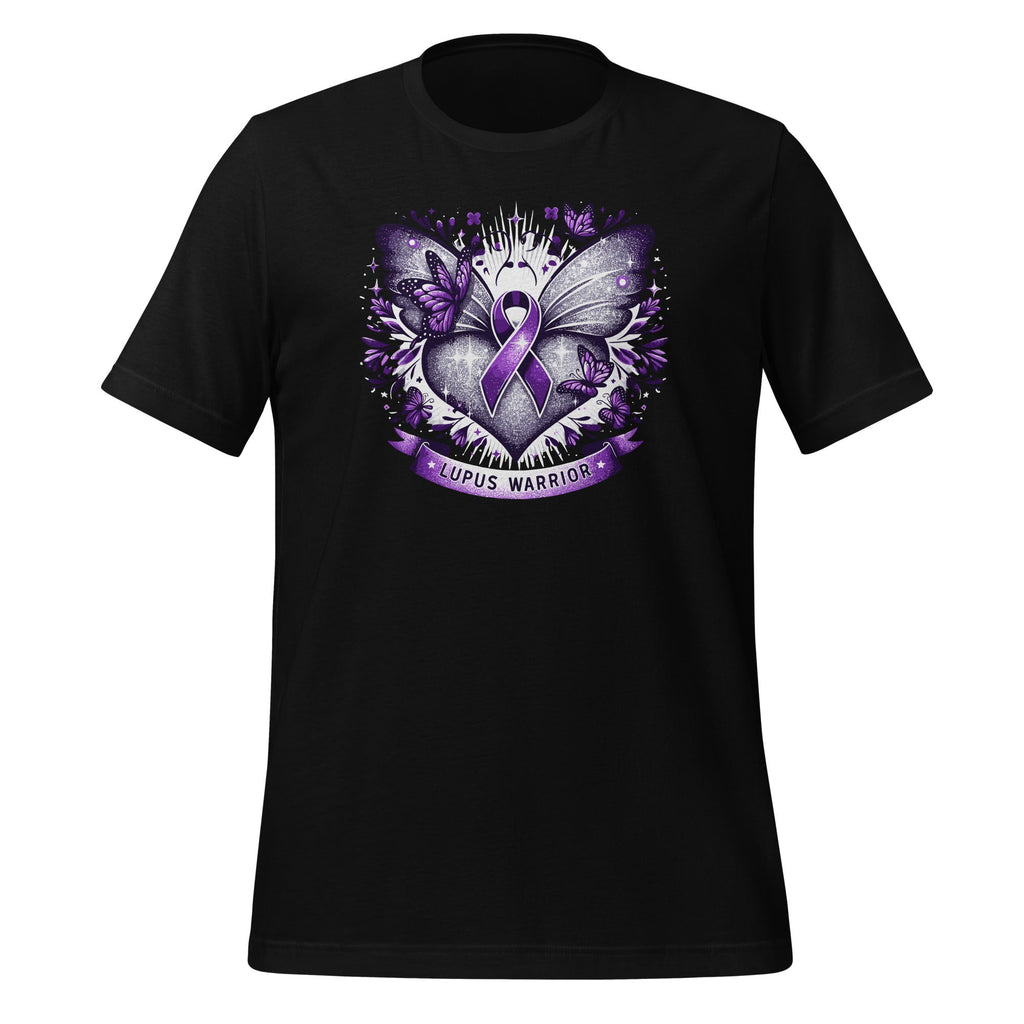Lupus Awareness Warrior Survivor Purple Butterflies Heart product image 1