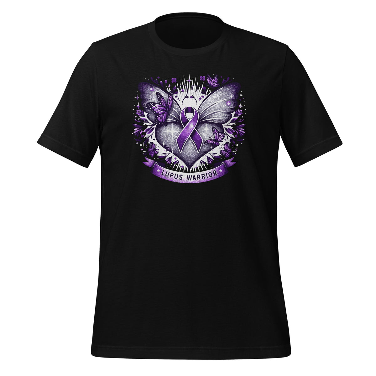 Lupus Awareness Warrior Survivor Purple Butterflies Heart product image 1