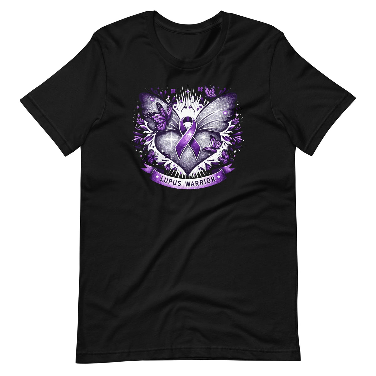 Lupus Awareness Warrior Survivor Purple Butterflies Heart product image 2