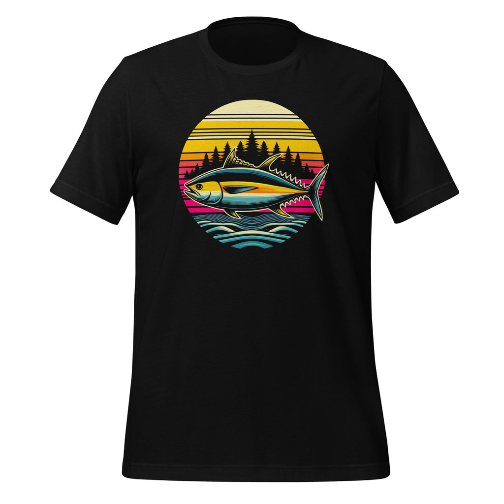 Tuna Fishing Sunset Retro Style Vintage 80s 70s Unisex product image 1