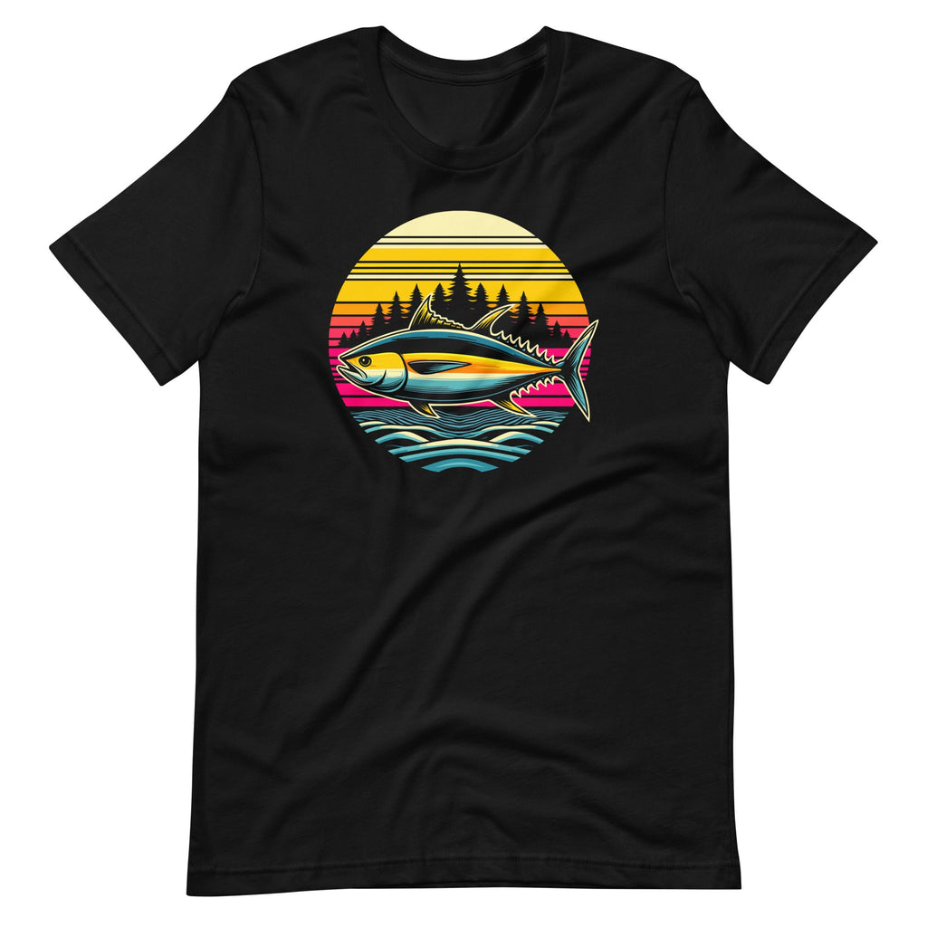 Tuna Fishing Sunset Retro Style Vintage 80s 70s Unisex product image 2