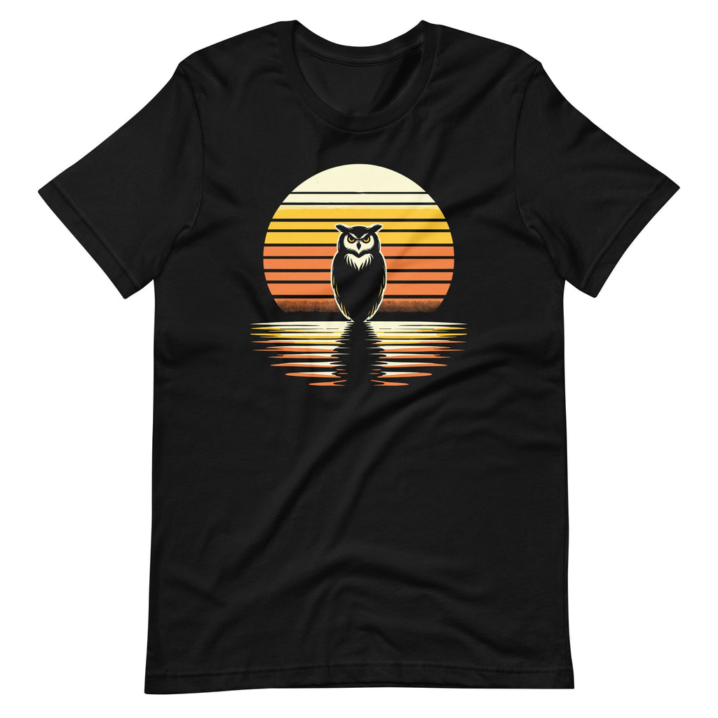 Owl Bird Sunset Retro Style Safari Vintage 70s Unisex product image 2