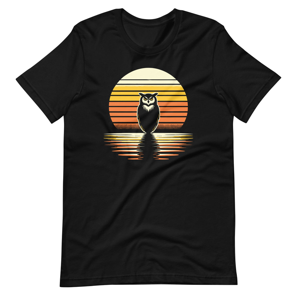 Owl Bird Sunset Retro Style Safari Vintage 70s Unisex product image 2