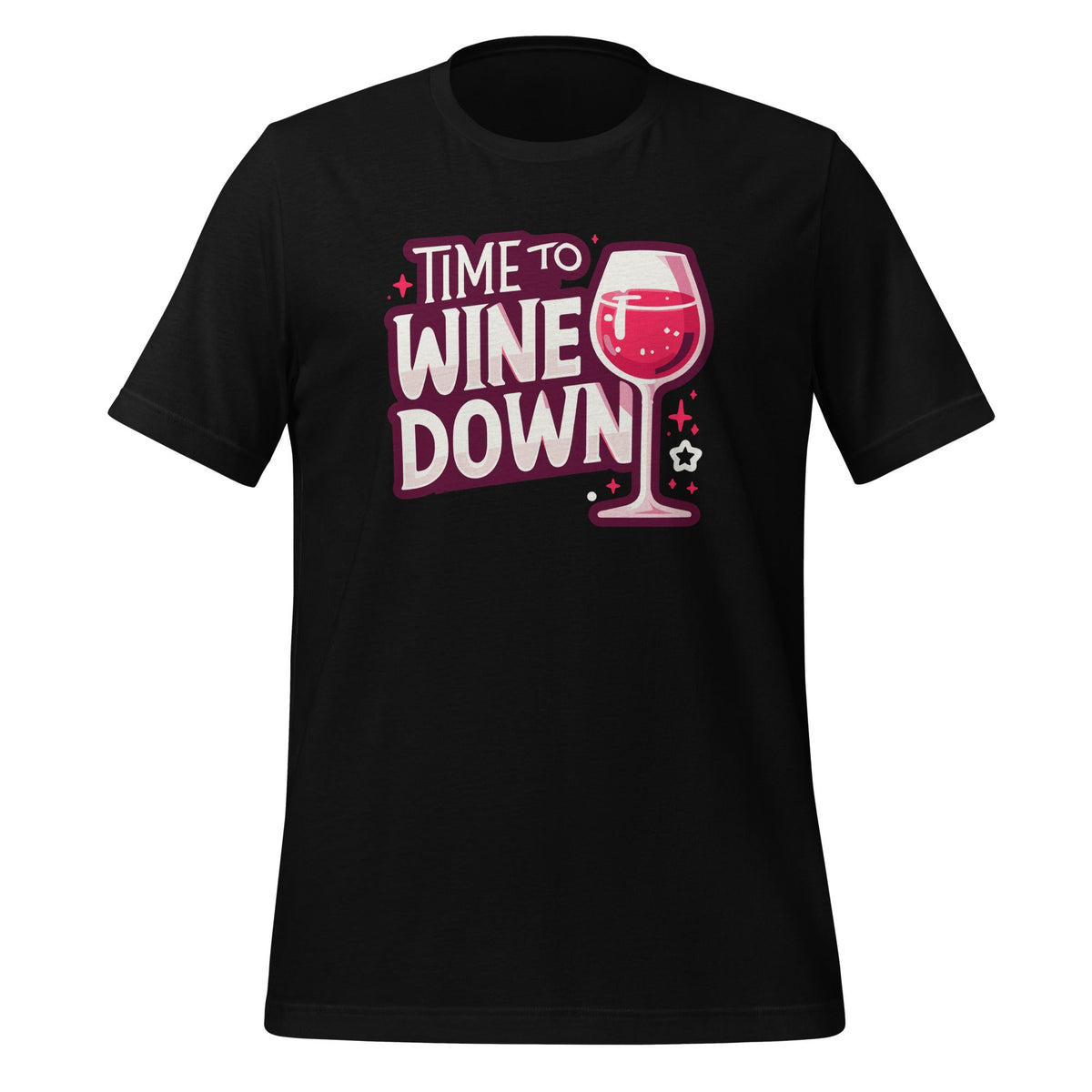 Time To Wine Down Funny Drinking Relaxation Day Unisex product image 1