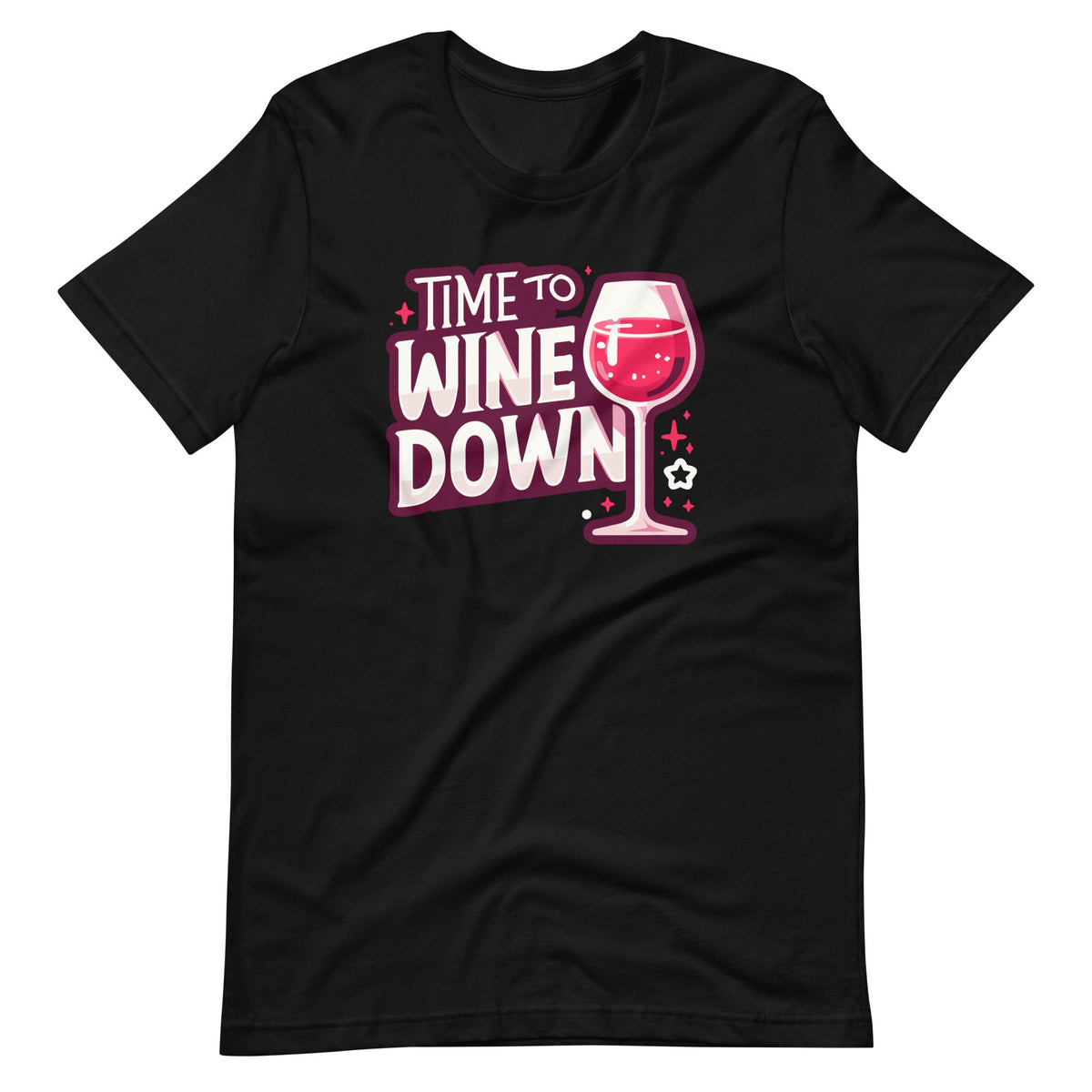 Time To Wine Down Funny Drinking Relaxation Day Unisex product image 2