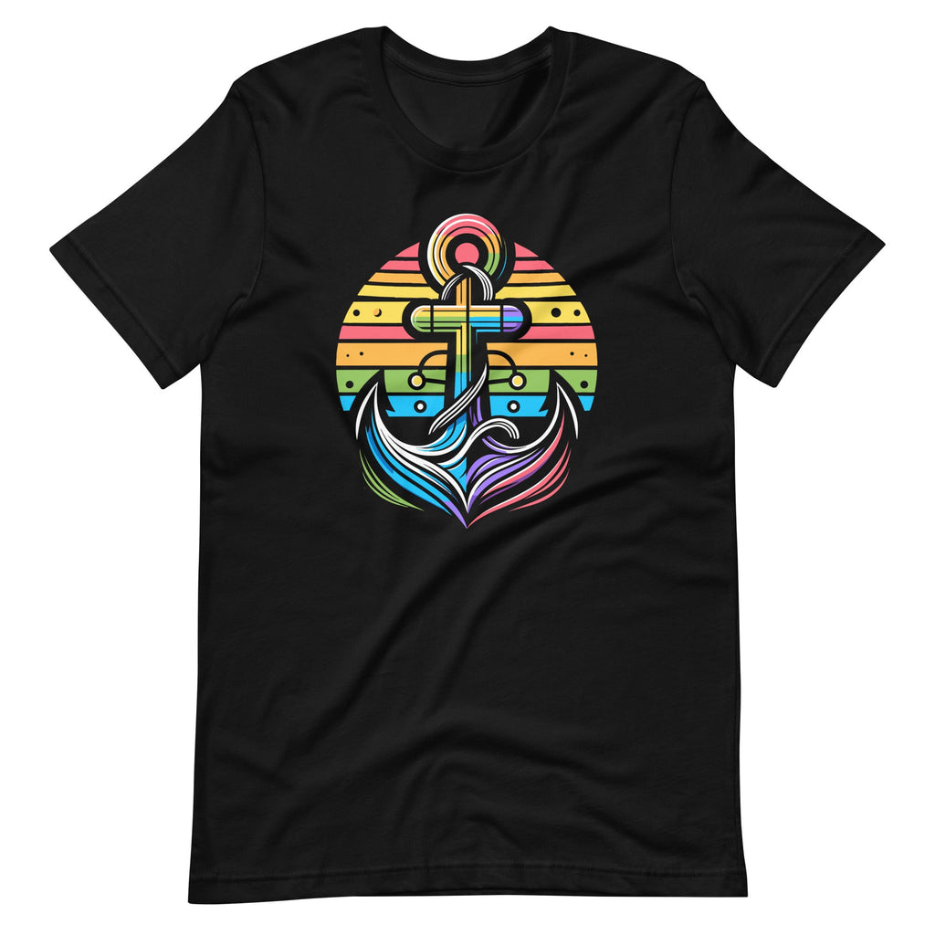 Rainbow Color Boat Anchor LGBTQ Gay Pride Support Captain product image 2