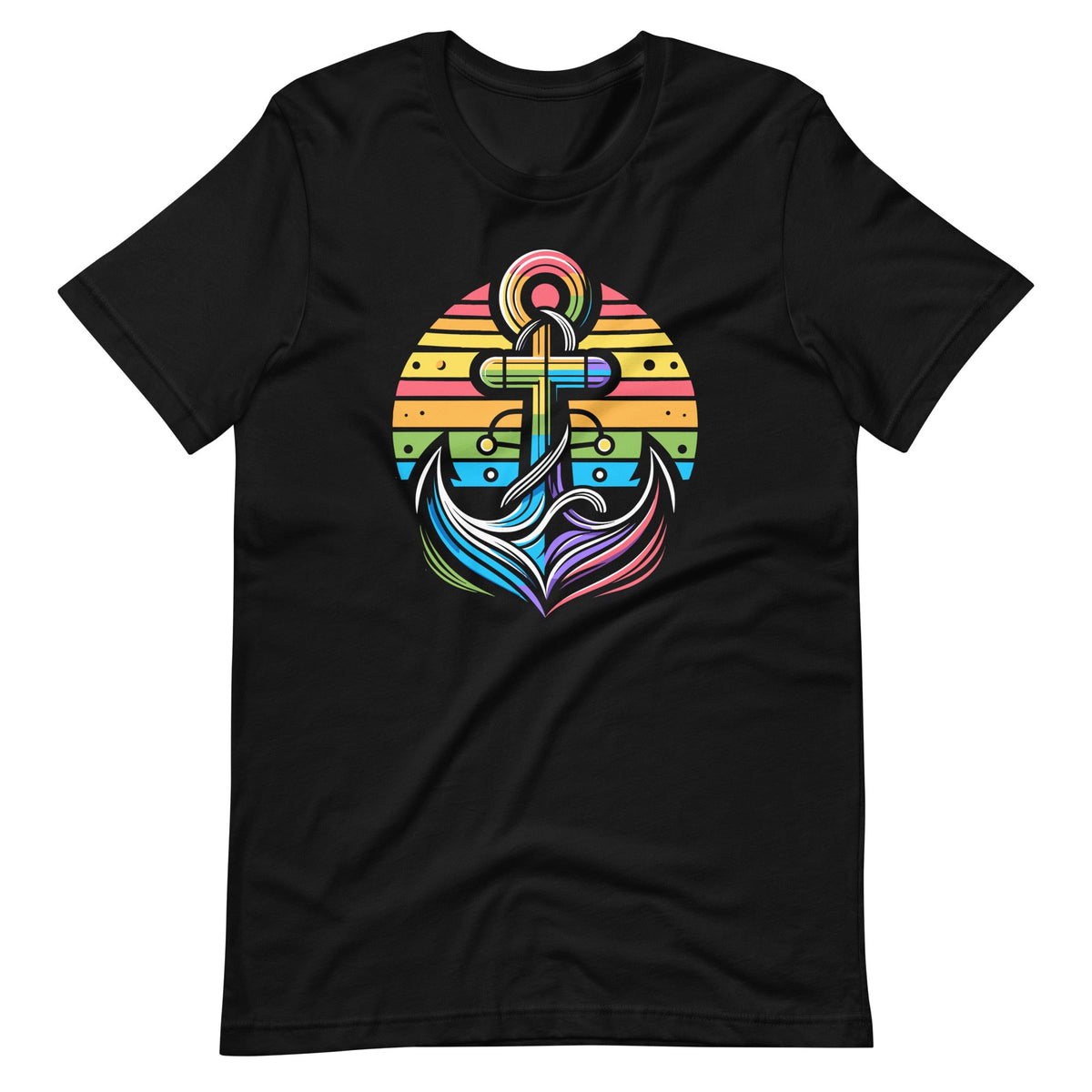 Rainbow Color Boat Anchor LGBTQ Gay Pride Support Captain product image 2