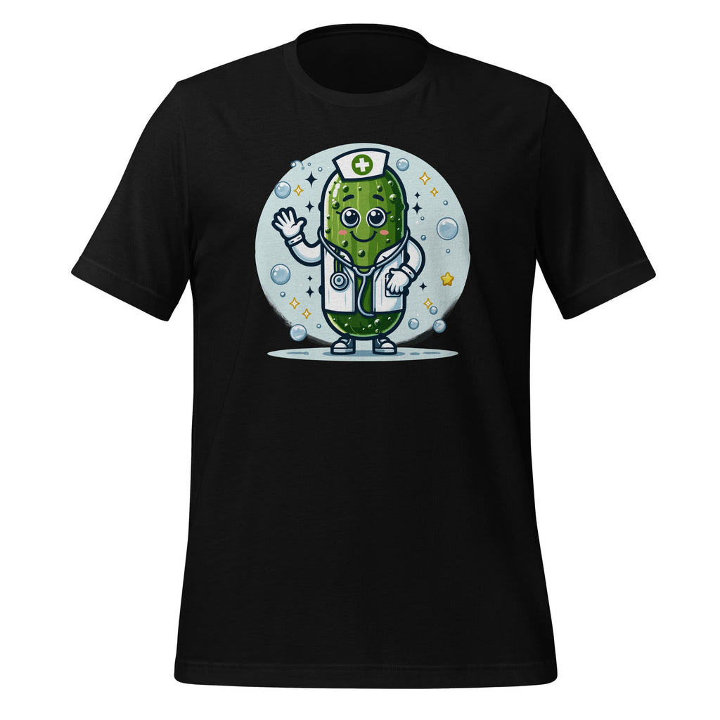 Funny Doctor Nurse Pickle Physician Art Unisex T-Shirt product image 1