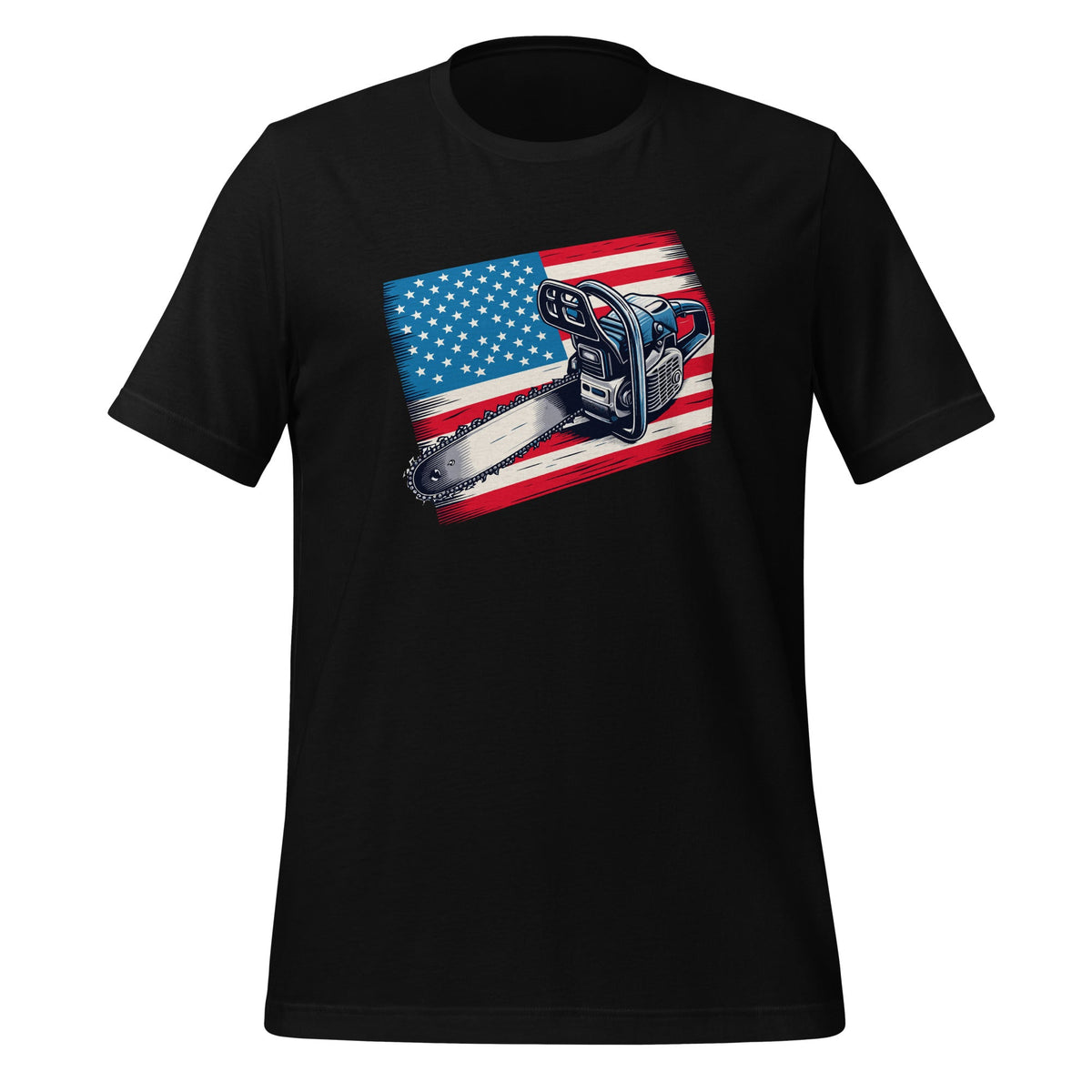 Patriotic American Flag 4th Of July Chainsaw Logger Unisex product image 1