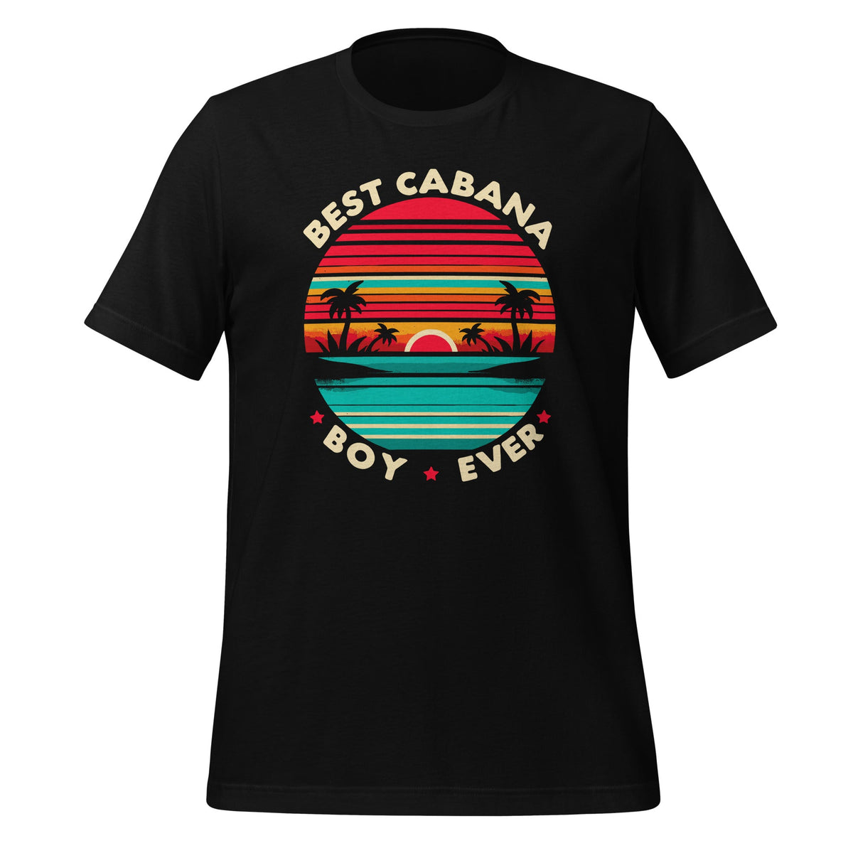 Colorful Sunset Palm Tree Best Cabana Boy Ever Unisex product image 1